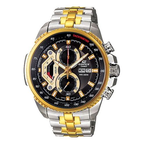CASIO Male EDIFICE Japan / South Korea Fashion Waterproof Mens Gold Analog EF-558SG-1A