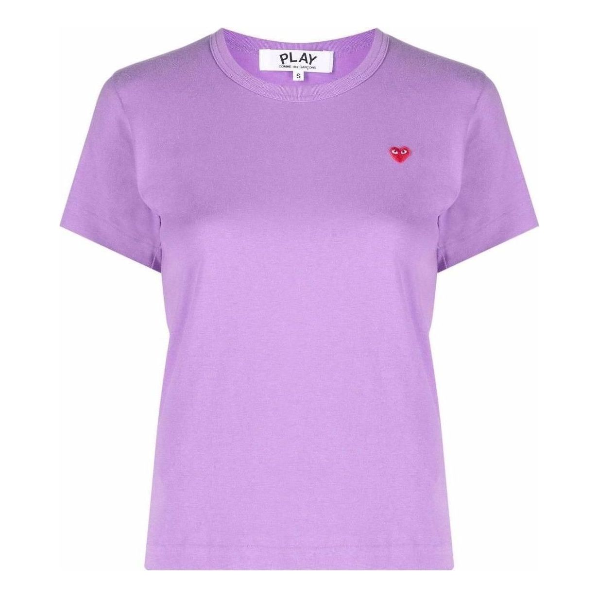 (WMNS) COMME des GARCONS PLAY FW25 Small Red Heart T-Shirt 'Purple' AZ-T313-051-4