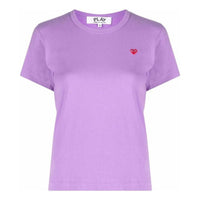 (WMNS) COMME des GARCONS PLAY FW25 Small Red Heart T-Shirt 'Purple' AZ-T313-051-4