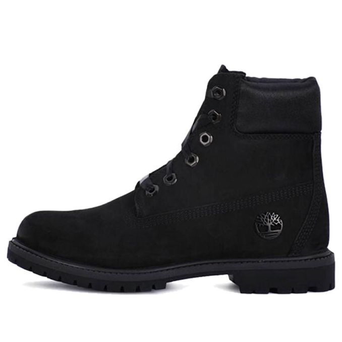 (WMNS) Timberland 6 Inch Premium Red tag Boots 'Black Nubuck' A1TJQ