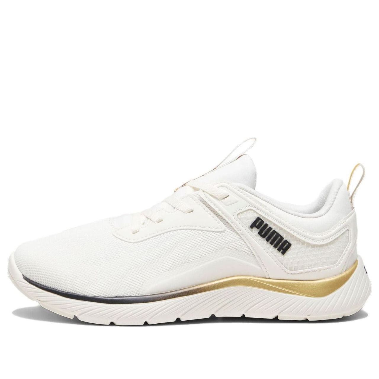 (WMNS) PUMA Softride Remi Molten Metal 'White Puma Gold' 378848-02