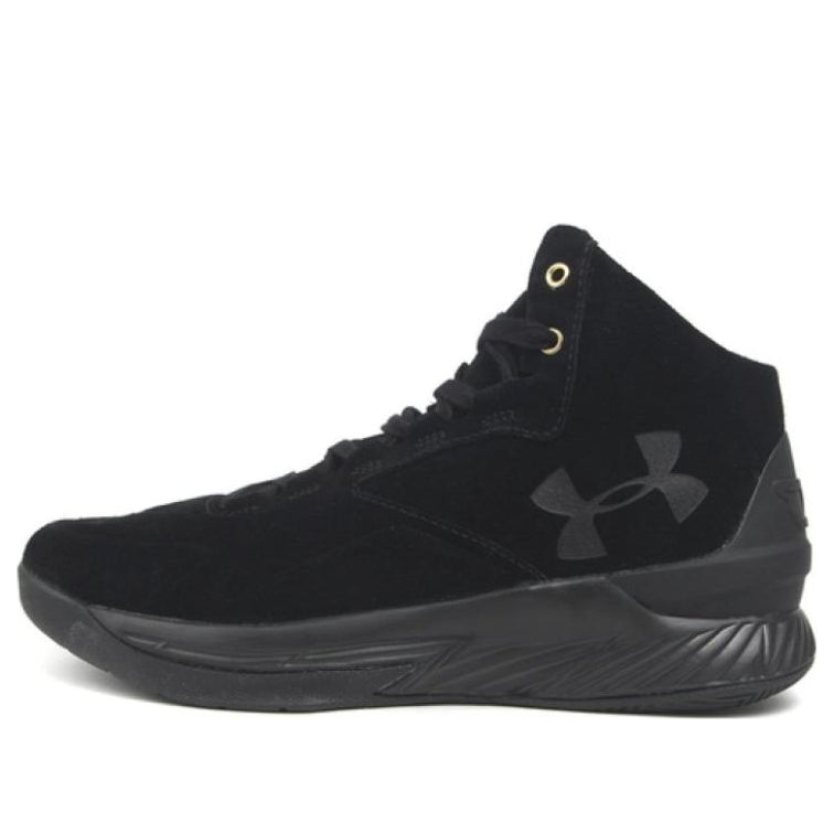 Under Armour Curry 1 Lux Mid 'Black Suede' 1298701-001