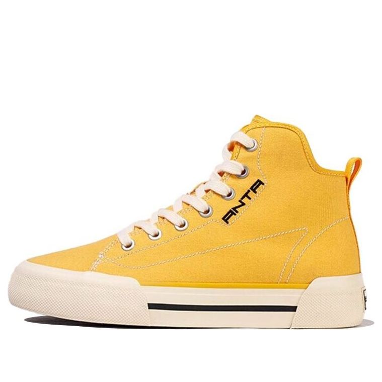 (WMNS) ANTA High Top Canvas Shoes 'Yellow Beige' 122118665-3