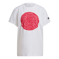 (WMNS) adidas x Marimekko Gfx 3 Printing Round-neck White GT8821