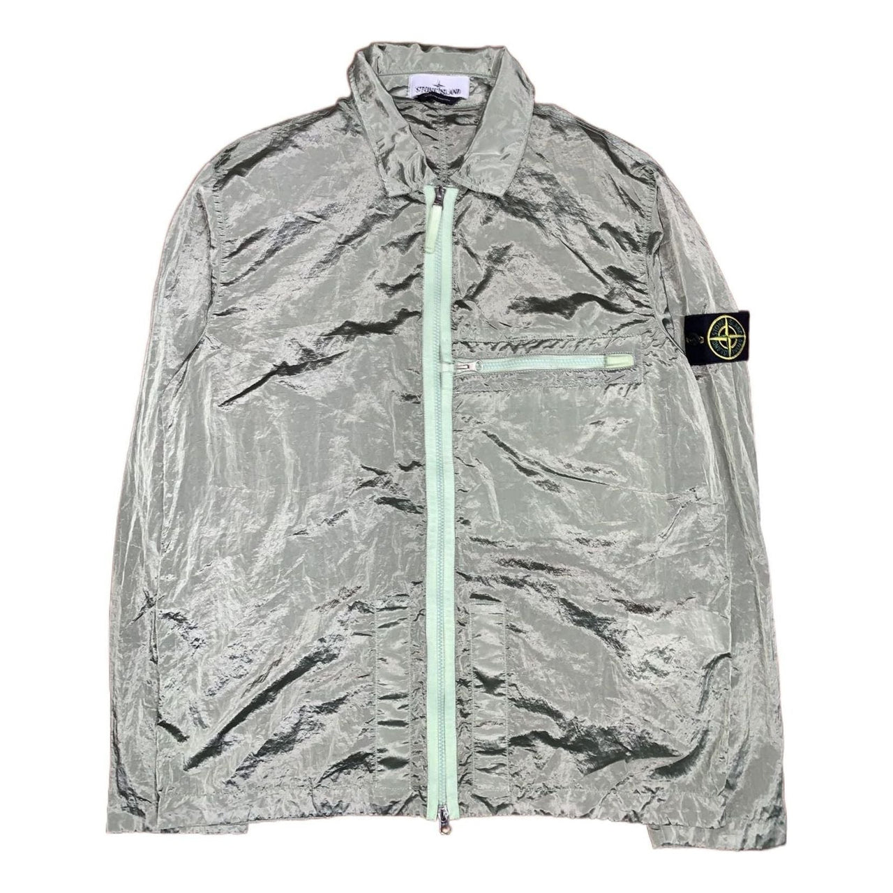 STONE ISLAND Compass Patch Zip Up Jacket 'Green' 781510919-V0052