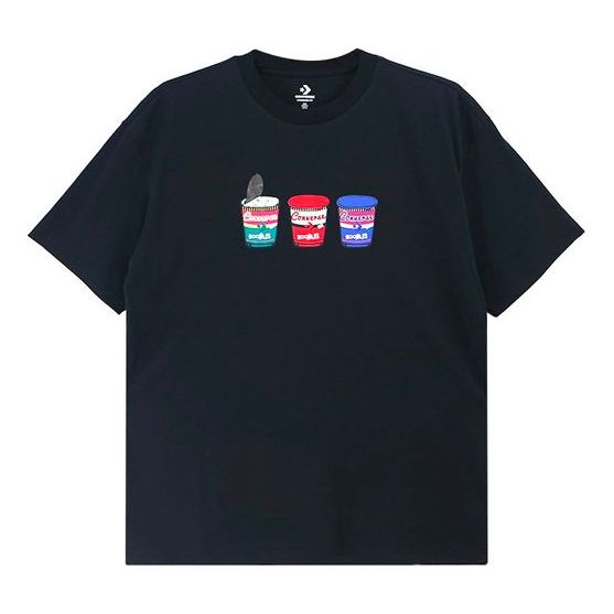 Converse Pics Applique Short-sleeve Tee Unisex Black 10020853-001