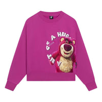 (WMNS) Li-Ning x Disney Toy Story Lotso Graphic Sweatshirt 'Pink' AWDSF34-1