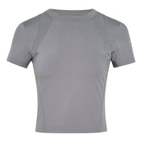 (WMNS) adidas Future Style Woven T-Shirt Asia Sizing 'Grey' KS5174
