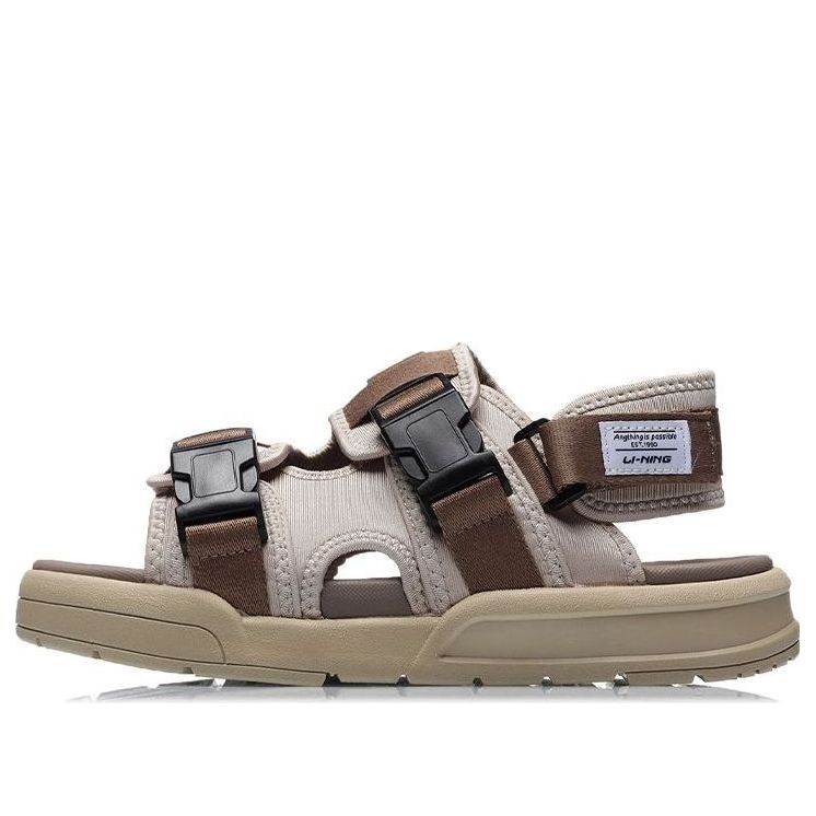 Li-Ning Coca Sandals 'Khaki Brown' AGLR019-2