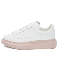 (WMNS) Alexander McQueen Oversized Sneaker 'White Pink Sole' 553770WHTQ49182