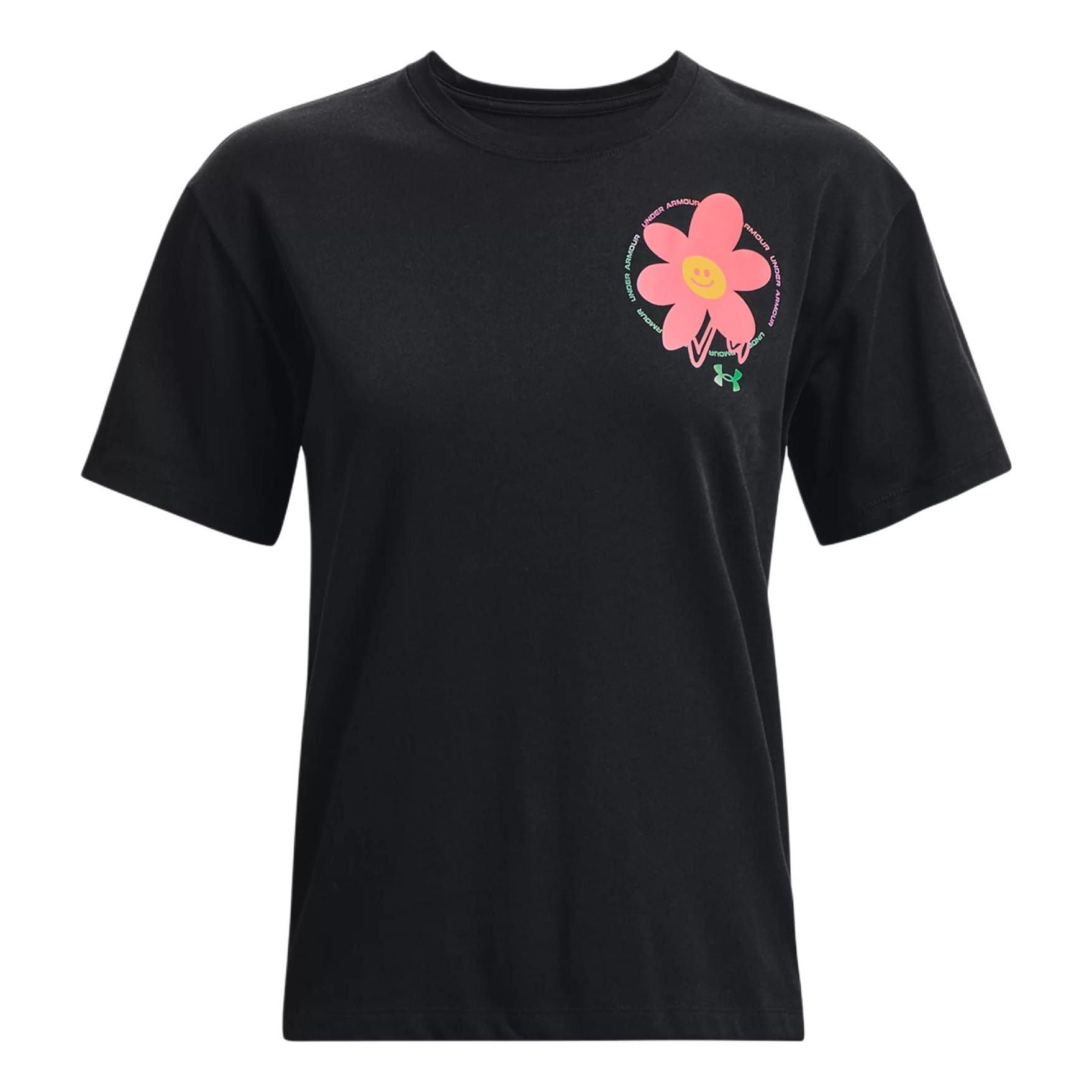 (WMNS) Under Armour Bloom Heavyweight T-shirt 'Black' 1376472-001
