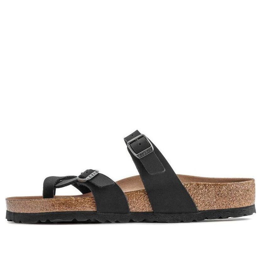 Birkenstock Mayari Vegan Birko-Flor Birkibuc Narrow Fit Sandals 'Black' 1021231