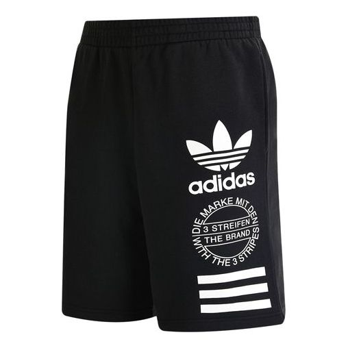 adidas originals Logo Printing Athleisure Casual Sports Shorts Black BQ0927