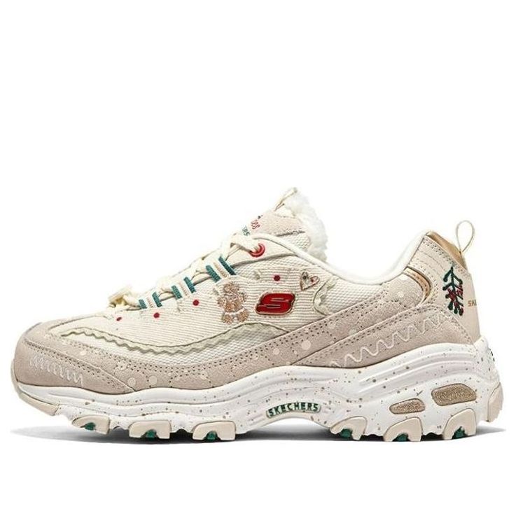 (WMNS) Skechers Dlites Christmas 'Beige Brown' 149257-OFWT