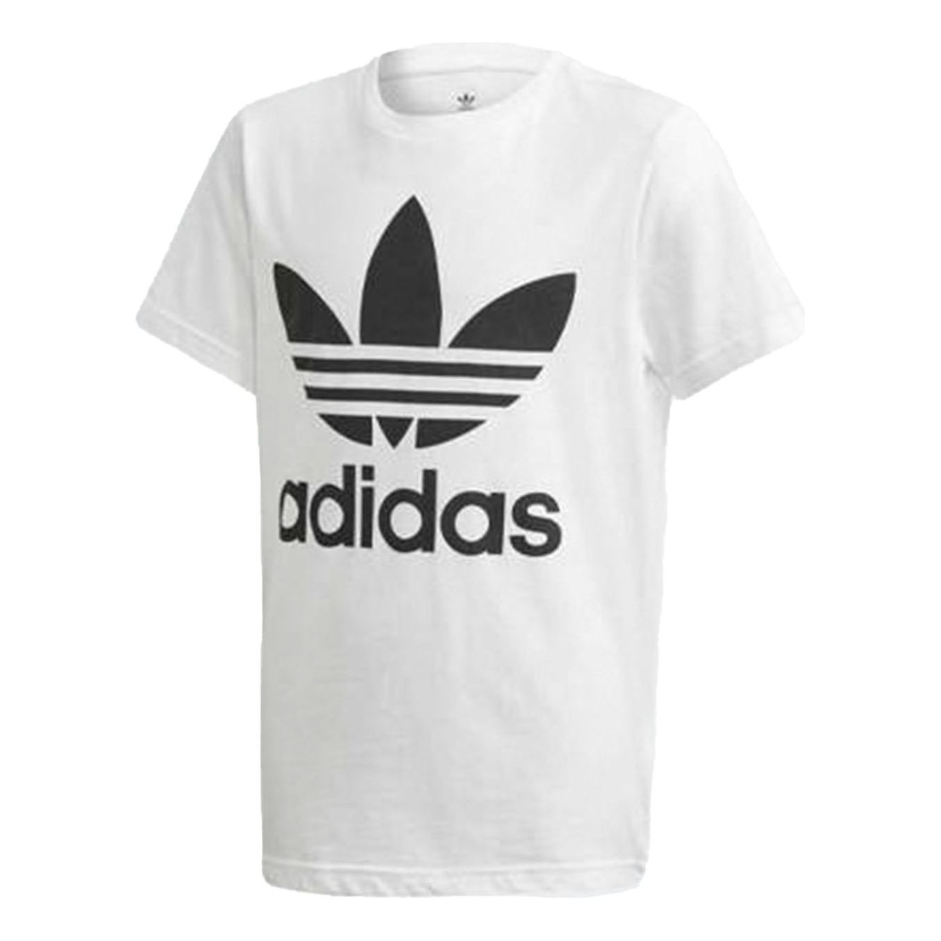 (GS) adidas Originals Trefoil T-Shirt 'White Black' DV2904