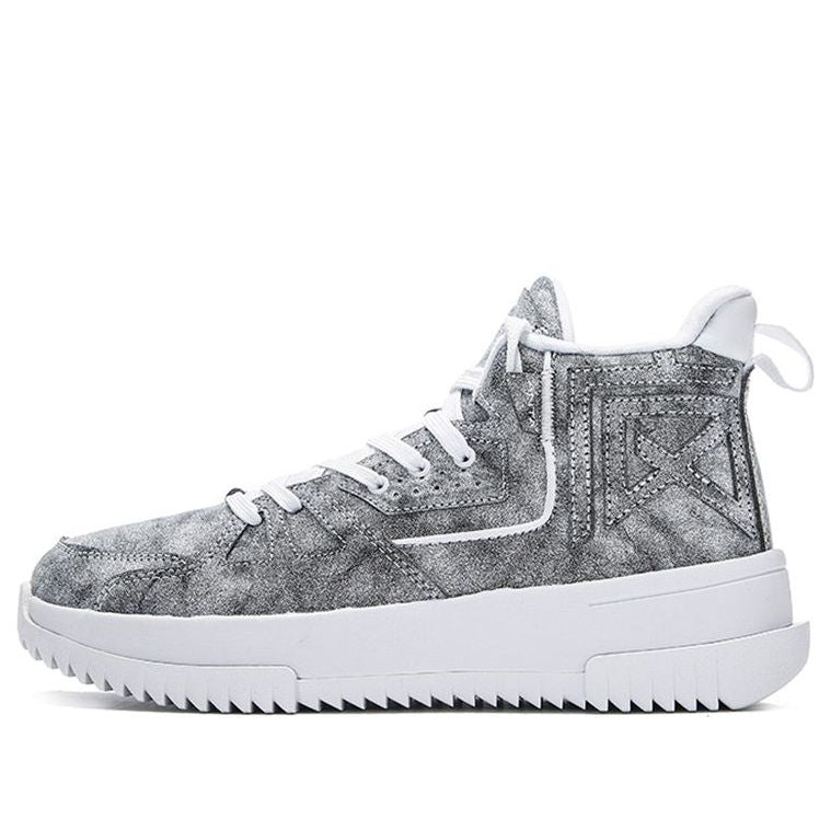 ANTA Going Crazy Leather 'Grey White' 112141801-4
