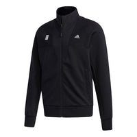 adidas WJ TT SWT Sports Stylish Stand Collar Logo Jacket Black GF4045