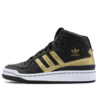 (WMNS) adidas originals Forum Mid 'Black/Gold' D98179