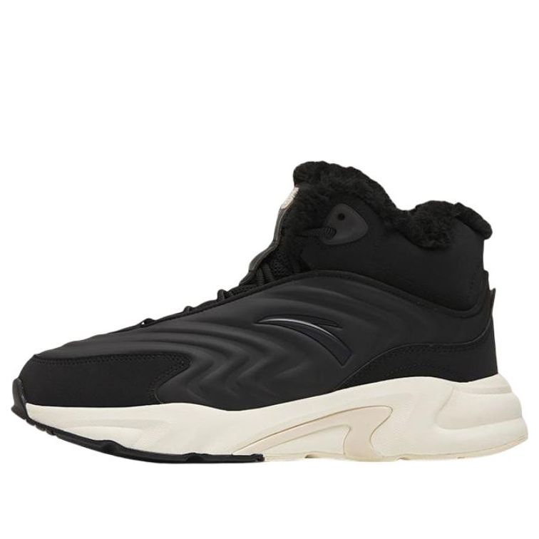(WMNS) ANTA Walker Fleece High Top 'Black' 922248935-2