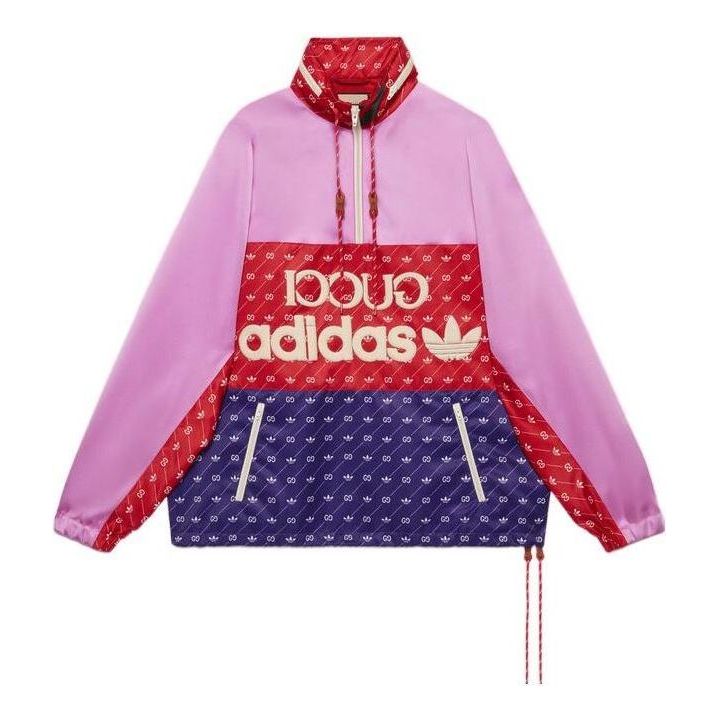 Gucci x adidas Acetate Jacket 'Pink Red Dark Blue' 691429-Z8A2G-5295
