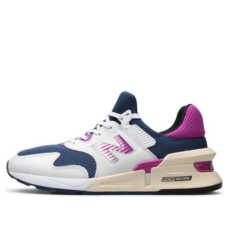 حذاء New Balance 997S Moroccan Tile باللون الأبيض والأرجواني والأزرق MS997JHA