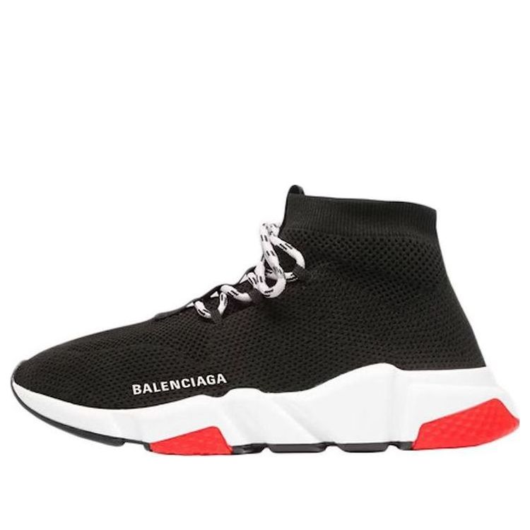 (WMNS) Balenciaga Speed 1.0 Sneakers 'Black White Red' 559351W1HP01000