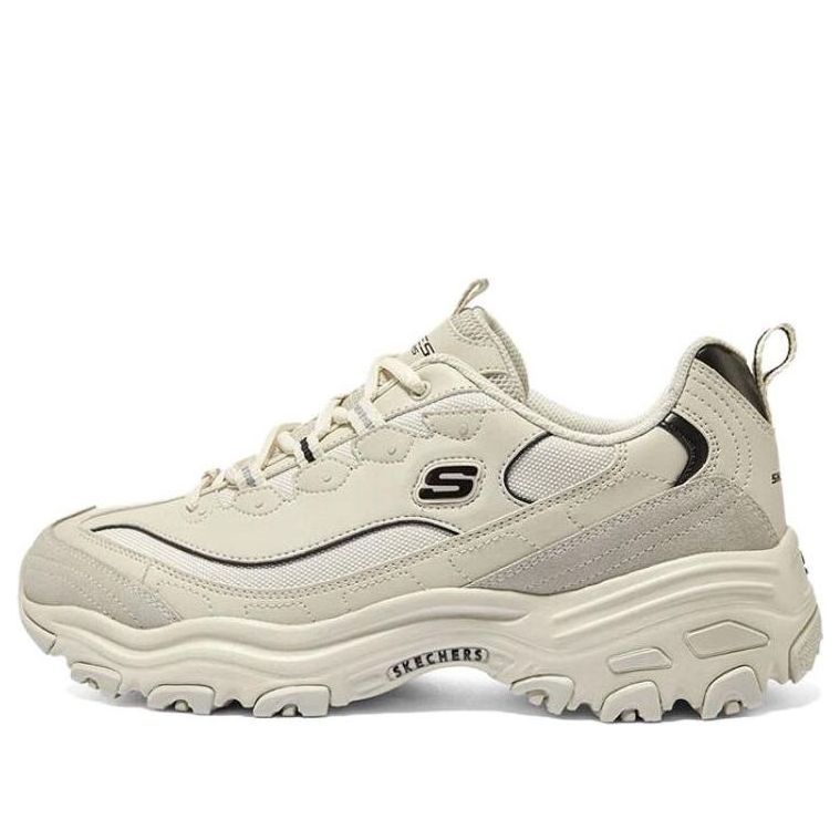 Skechers D'lites 1.0 Marathon Running Shoes 'Beige Black' 894289-NTBK