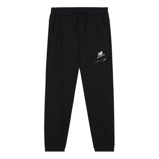New Balance Logo Tech Fleece Pants 'Black' AMP13356-BK