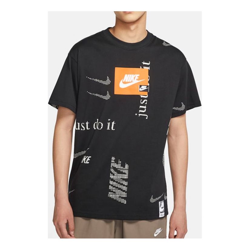 Nike Sportswear Pattern Short Sleeve Black CW0378-010