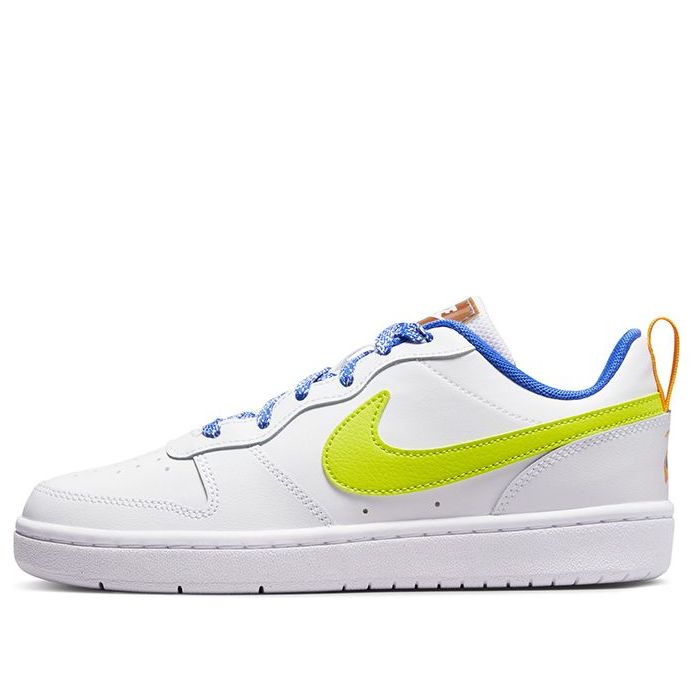 (GS) Nike Court Borough Low 2 SE 'White Atomic Green' DQ7770-100