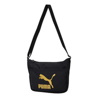 PUMA Originals Urban Mini Messenger Shoulder Bag 'Black Gold' 078817-01