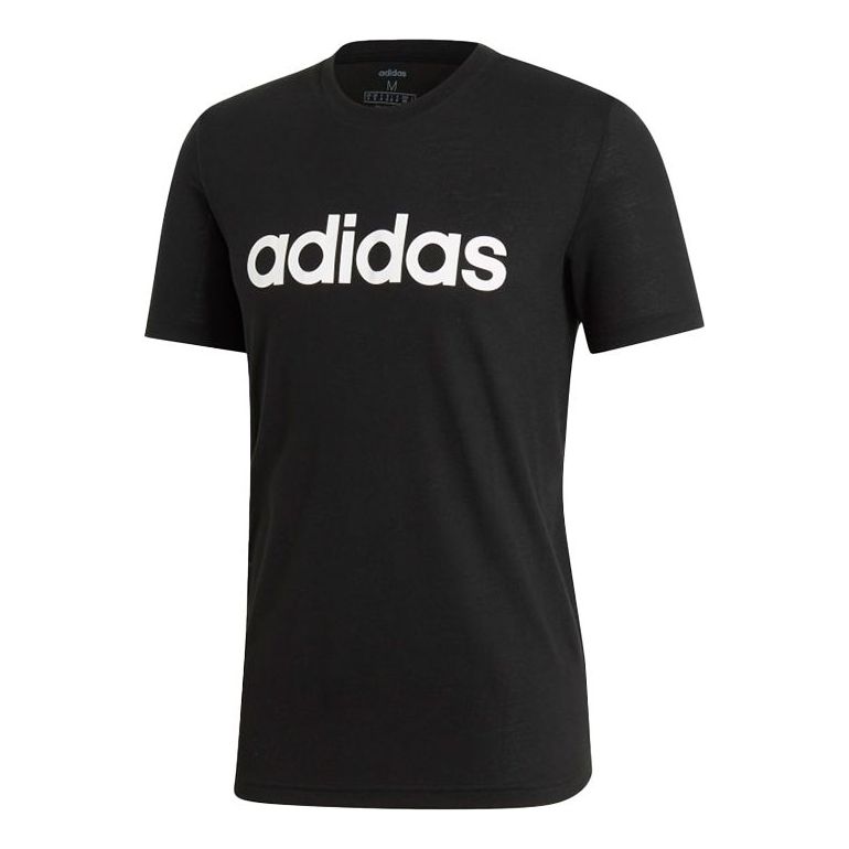 adidas Casual Sports Round Neck Short Sleeve Printing Black EI5655