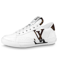 (WMNS) LOUIS VUITTON Charlie Sneakers 'White with Brown Side Logo' 1AADOW