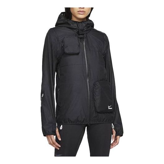 (WMNS) Nike NSRL Transform Sports Detachable hooded vest Jacket Black DB0820-010
