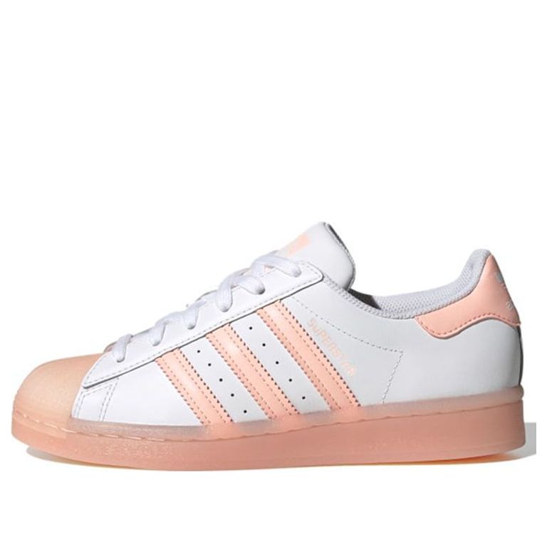 (GS) adidas Originals Superstar Shoes 'Cloud White Haze Coral' FW3977