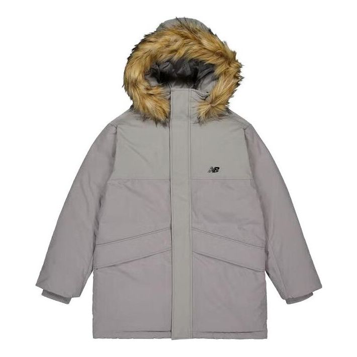 New Balance Warm Hooded Coat 'Grey' AMJ33330-TAG