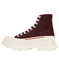 Alexander McQueen Tread Slick Boots 'Burgundy White' 705659W4V312090