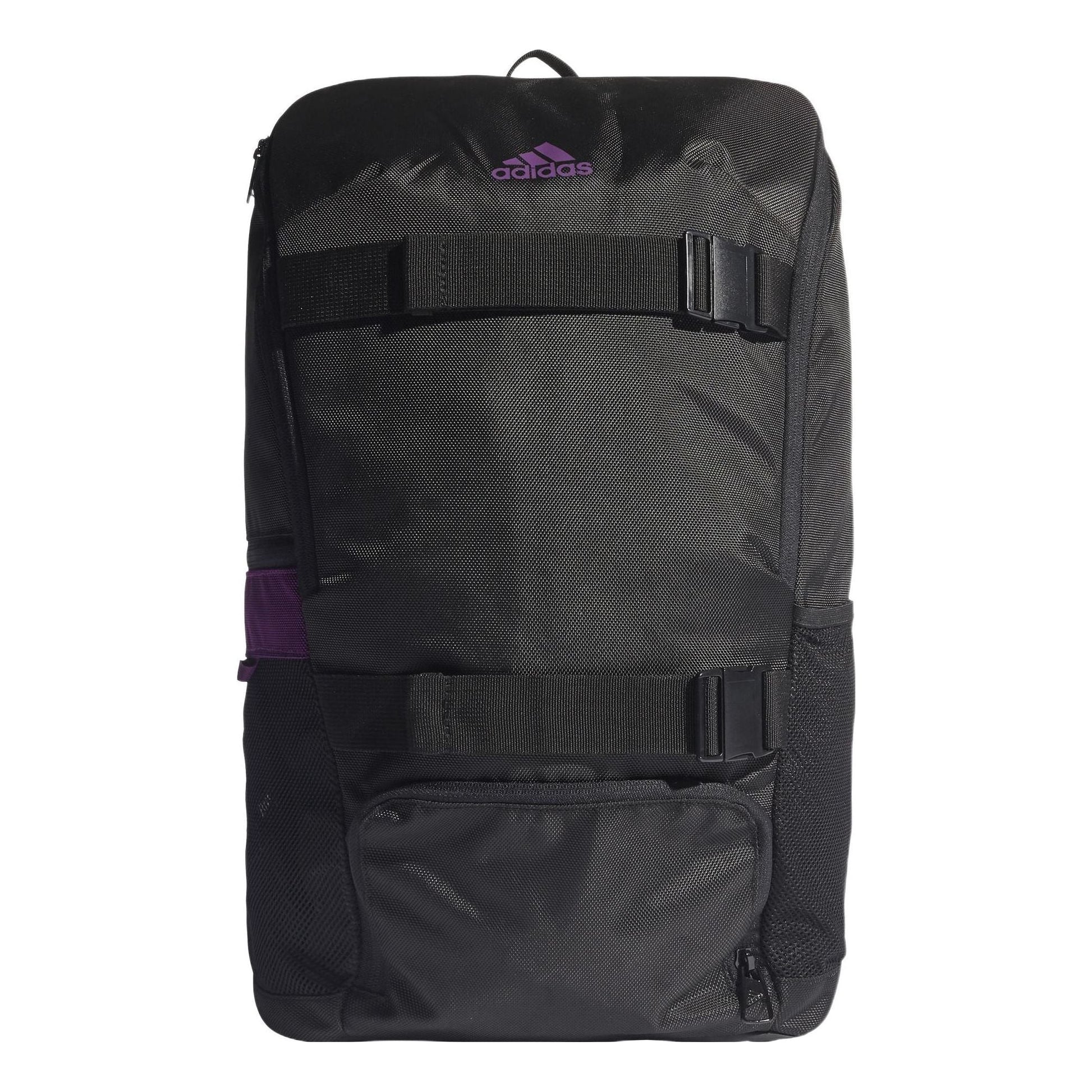 adidas Manchester United Polyester logo Printing Splicing Element Large Capacity Casual Sports Backpack Unisex Black GU0127