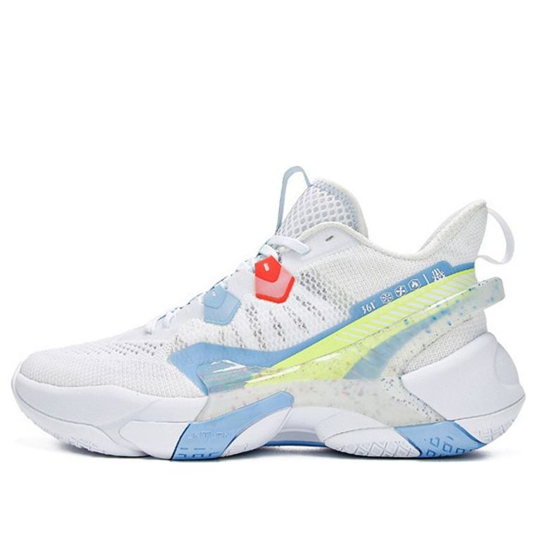 361 Degrees Basketball Shoes 'White Blue' 672021107-1