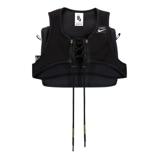 (WMNS) Nike x Off-White NRG X Cross Bib Vest 'Black' BV8054-010