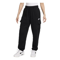 (WMNS) Nike Sportswear Club Fleece Mid-Rise Oversized Cargo Tracksuit Bottoms 'Black' DQ5197-010