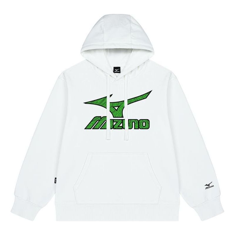 Mizuno Logo Casual Hoodie 'White' A2CA2A38