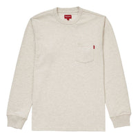 Supreme FW18 LS Pocket Heather Natural Tee SUP-FW18-816