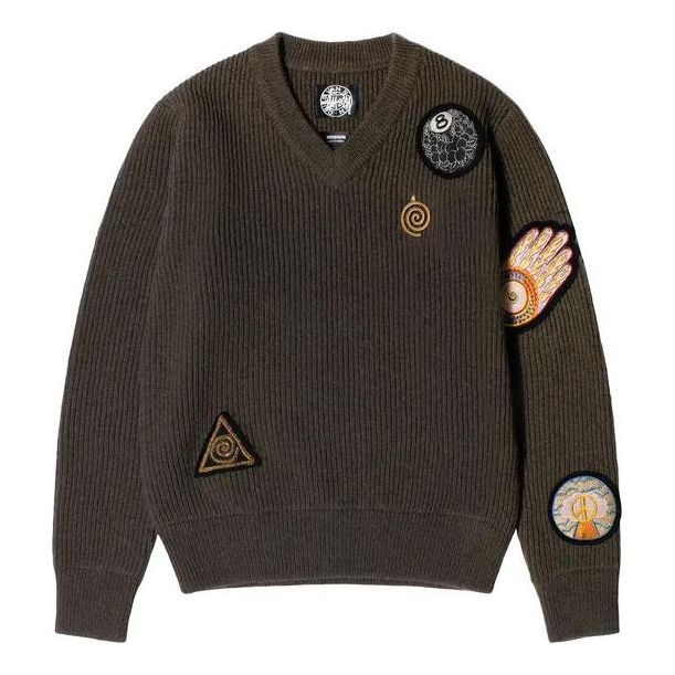 Stussy x Dries Van Noten Patch Knit Sweater 'Sand' 317008