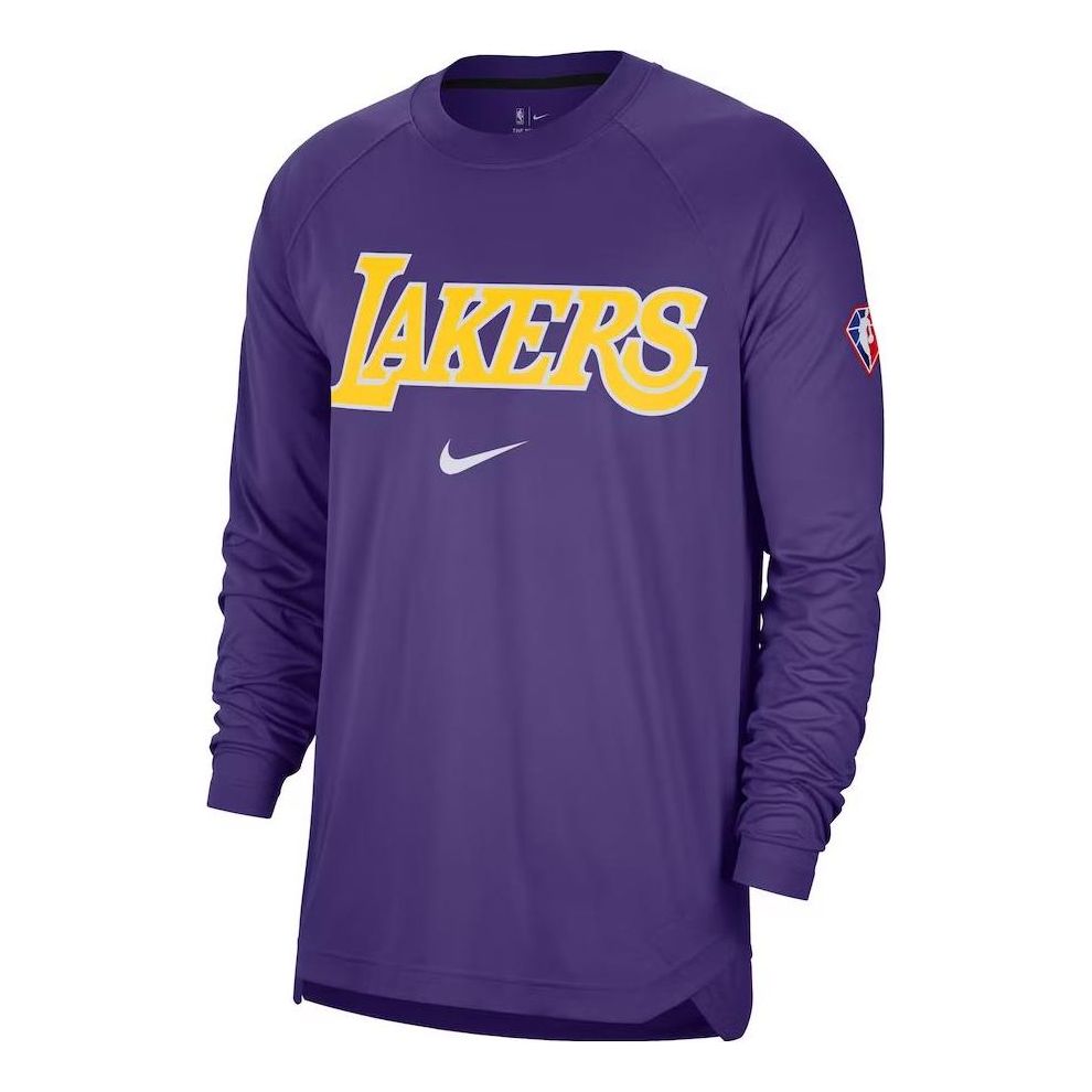 Nike x NBA LA Lakers Long Sleeve Shirt 'Purple' DB0705-504