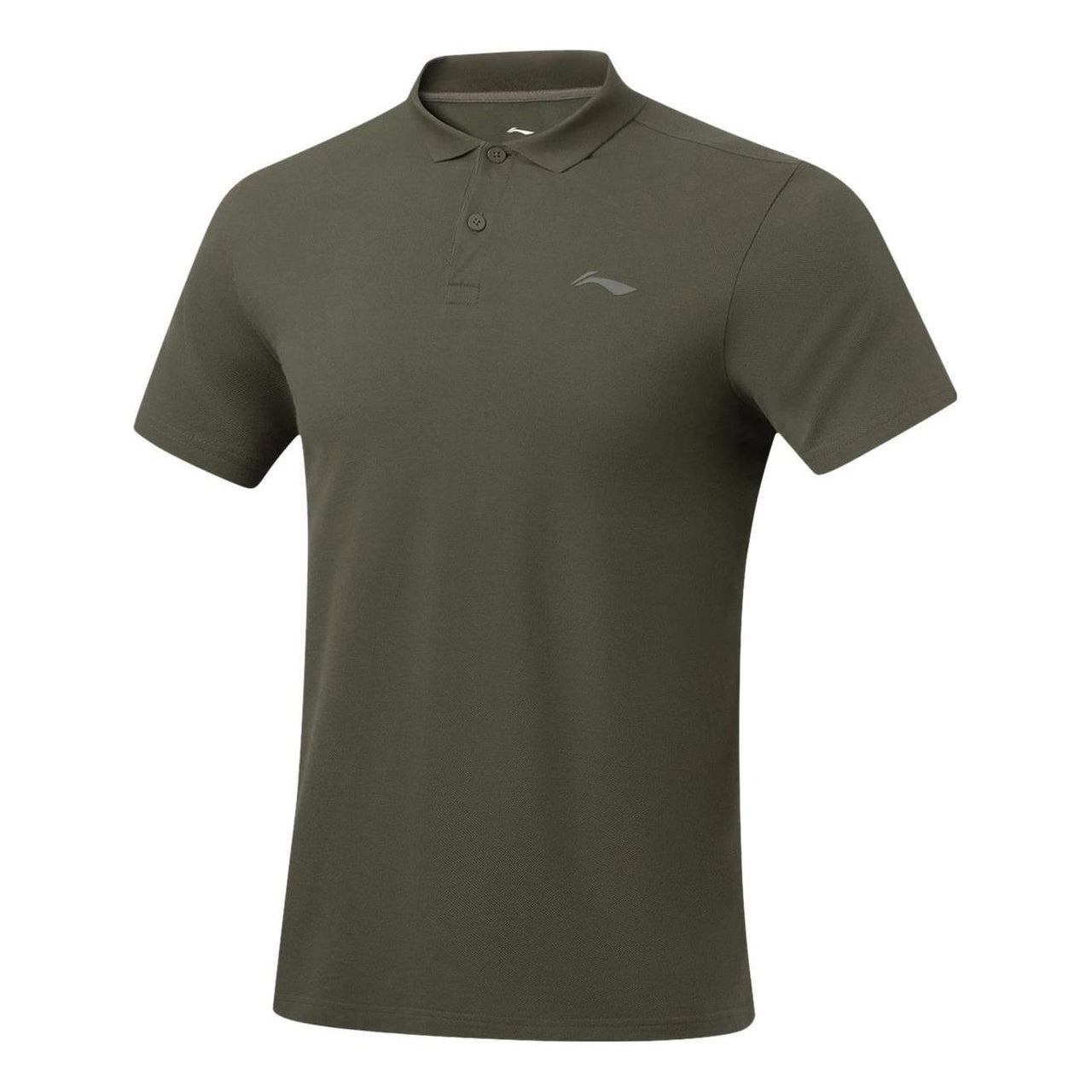 Li-Ning Logo Training Polo Shirt 'Army Green' APLT029-3