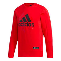 adidas Casual Sports Round Neck Pullover Red EA2106