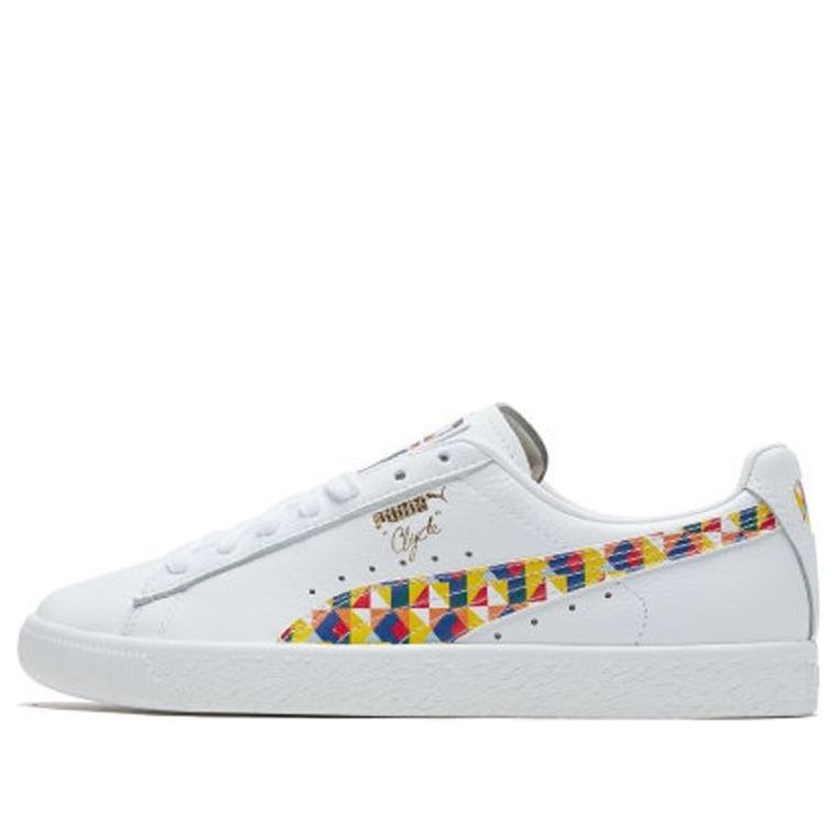 PUMA Clyde Graffiti Retro Casual Skateboarding Shoes Unisex 370001-01