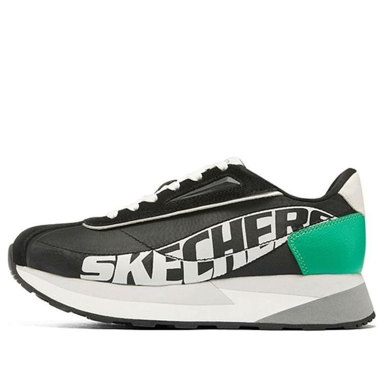 (WMNS) Skechers Heydayz Sport Shoes 'Black Green Grey' 155495-BKGR