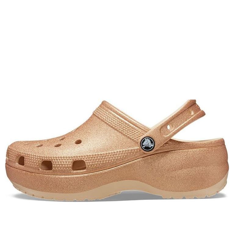 (WMNS) Crocs Classic Glitter Clogs 'Orange' 207241-2DS